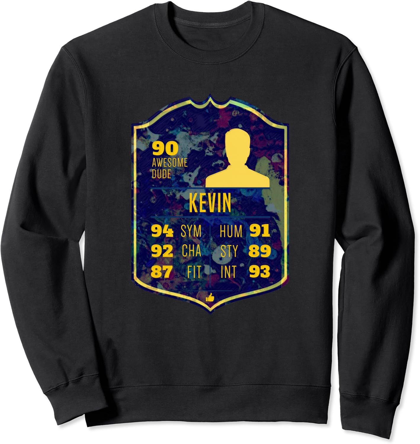 First name Kevin funny name nickname emblem Sweatshirt Amazon.co